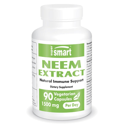 Supersmart Neem Extract 1500mg Daily | Azadirachta Indica Oil | Non-GMO & Gluten Free