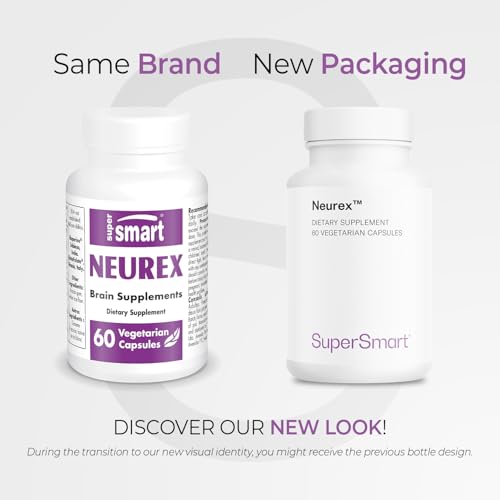 Supersmart Neurex Advanced Formula – High Potency Brain Support with Ginkgo, Bacopa, GPC & Huperzine A | Non-GMO & Gluten Free | 60 Veg Caps