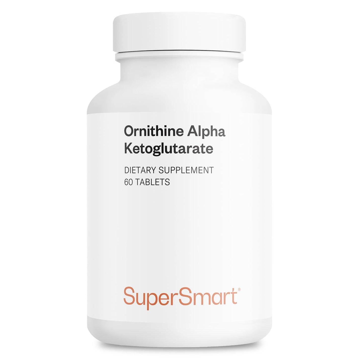 Supersmart OKG 10g per Day - L-Ornithine Alpha Ketoglutarate Supplement - 60 Tablets
