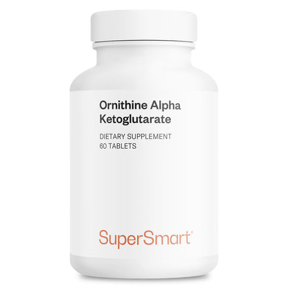 Supersmart OKG 10g per Day - L-Ornithine Alpha Ketoglutarate Supplement - 60 Tablets