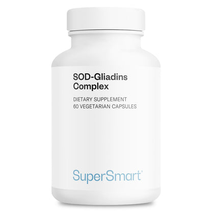 Supersmart SOD-Gliadins Complex | 500mg Daily SOD Supplement (Vegetarian, Non-GMO, Slow Release)