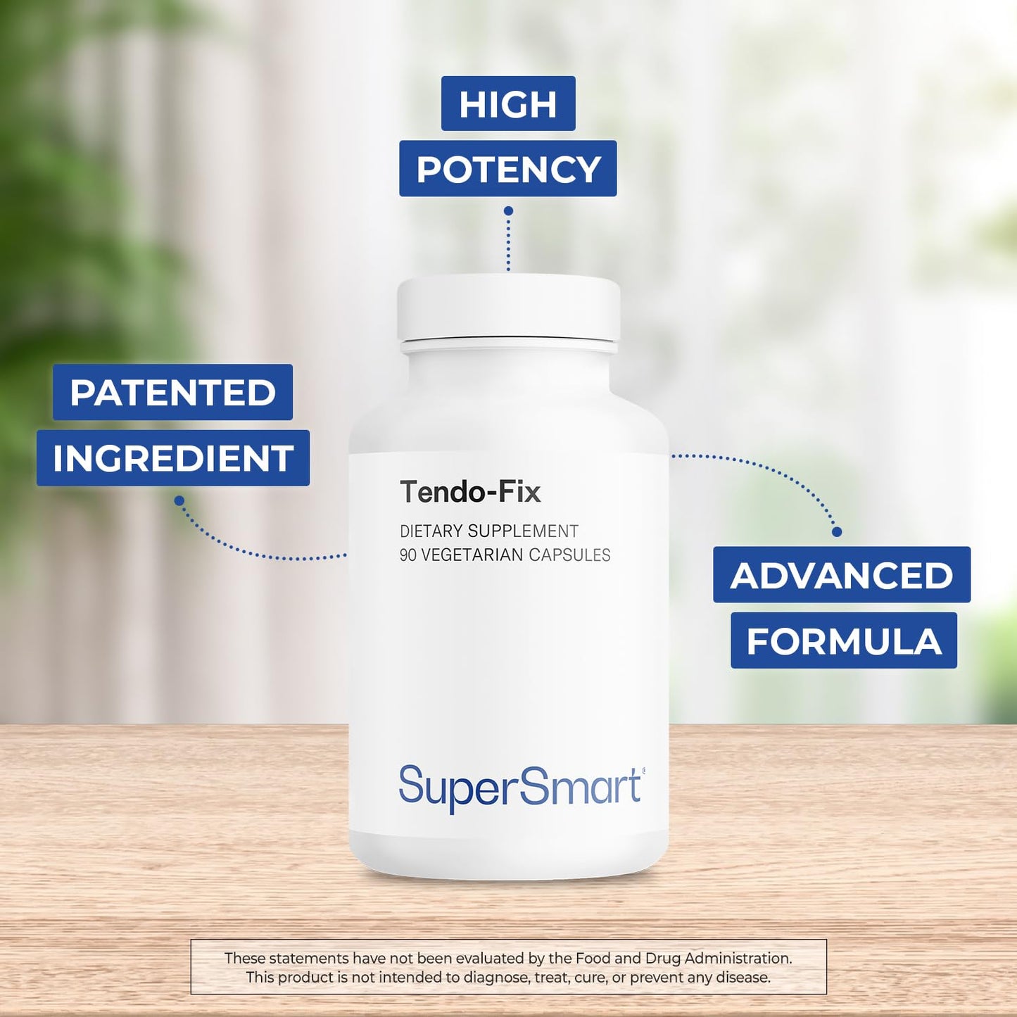 Supersmart Tendo-Fix 750 mg/day – Joint Mobility with Collagen | Non-GMO & Gluten Free – 90 Veg Capsules