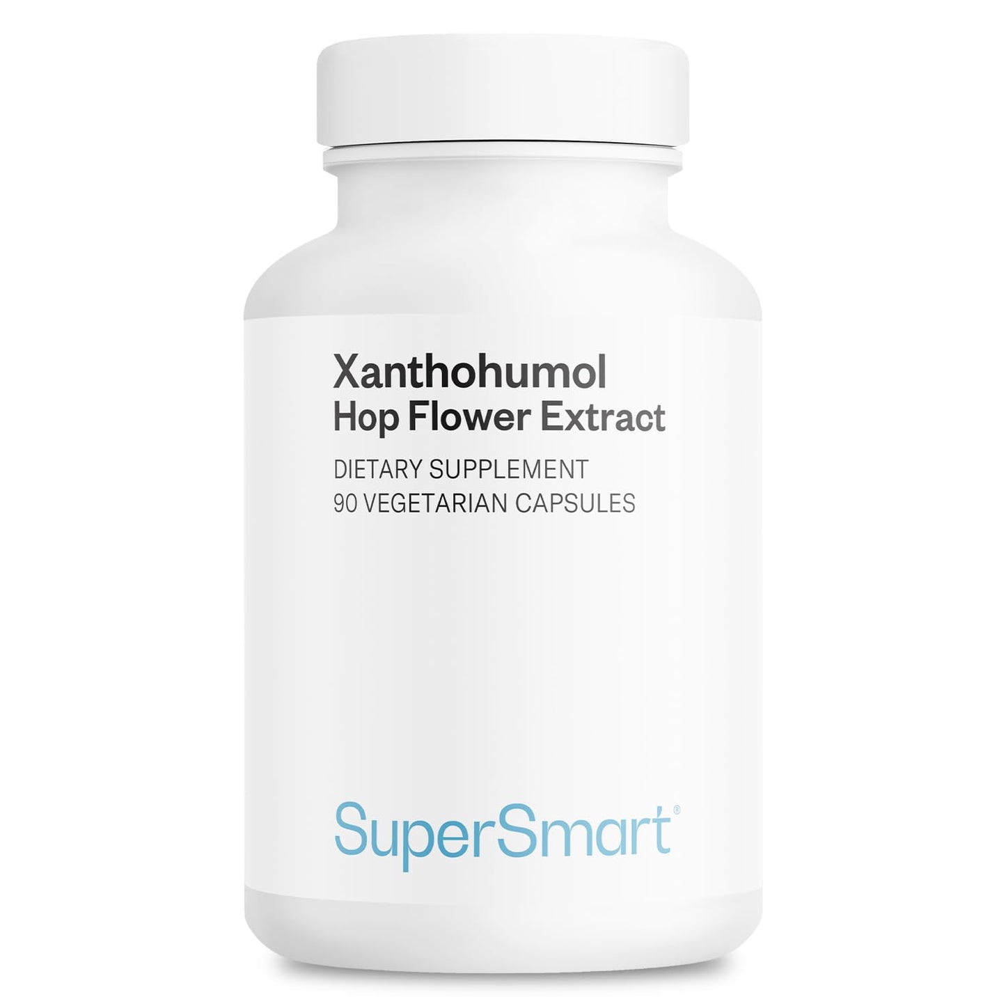 Supersmart Xanthohumol 150mg/day | Hops Flower Extract | Non-GMO & Gluten Free | 90 Veg Capsules