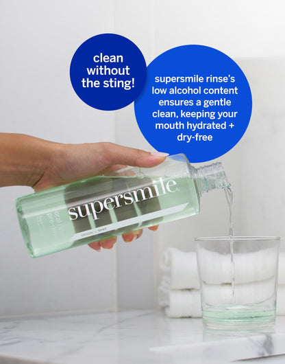 Supersmile Oral Rinse – Mint, Sugar Free, Alcohol-Free (16 oz) | Fresh Breath
