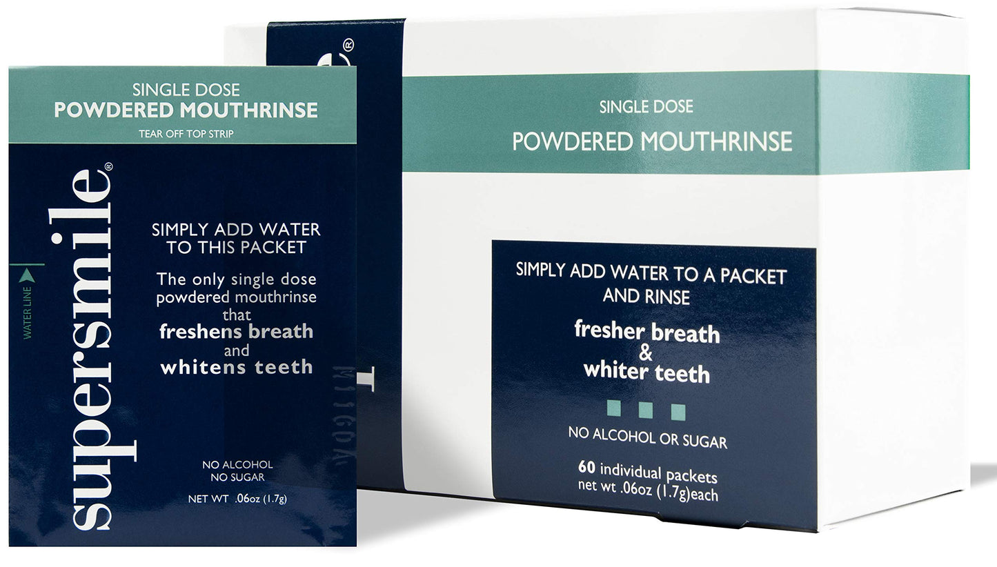 Supersmile Powdered Mouth Rinse – 60 Packets, 0.06 oz