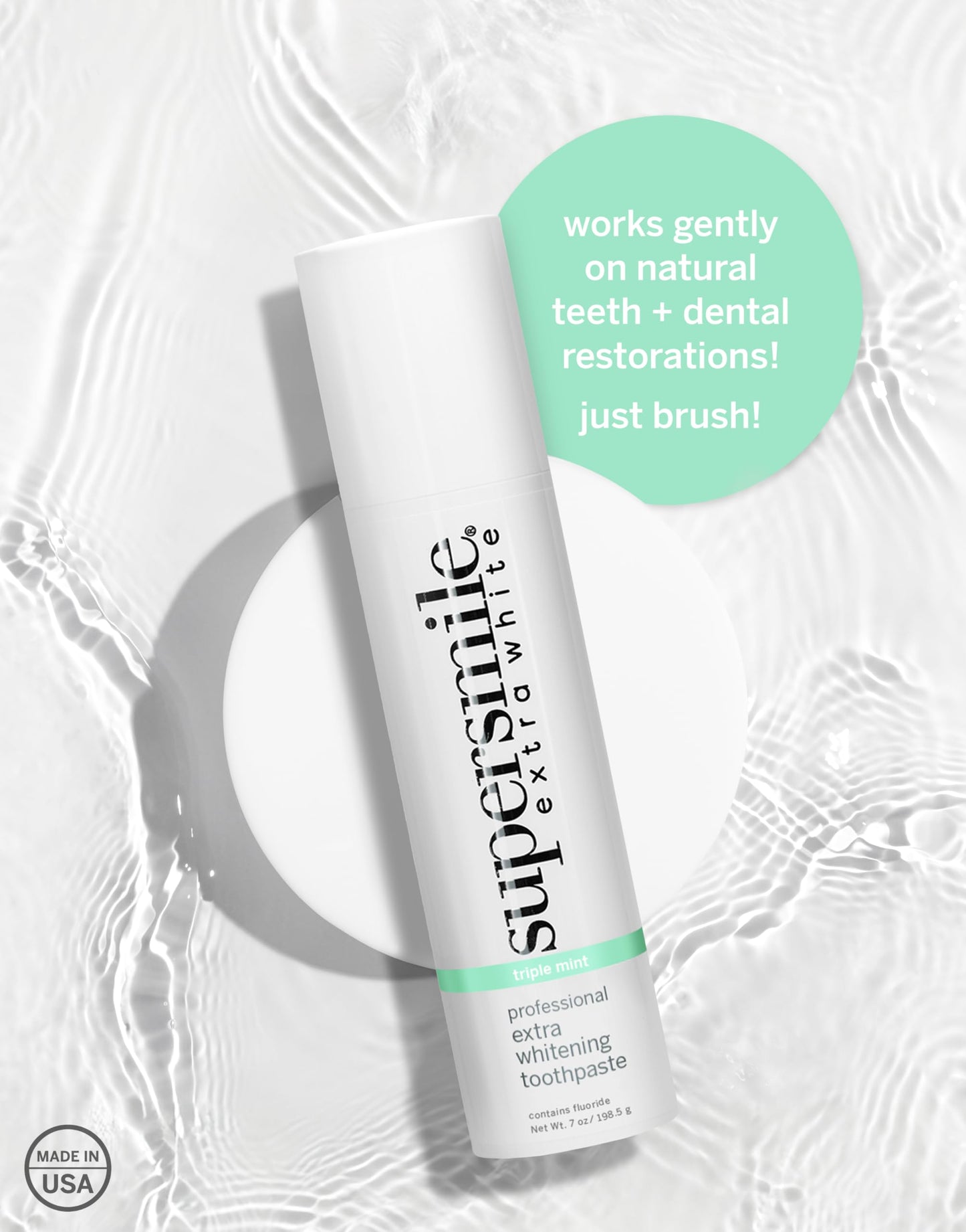 Supersmile Extra White Triple Mint Whitening Toothpaste – 7 oz