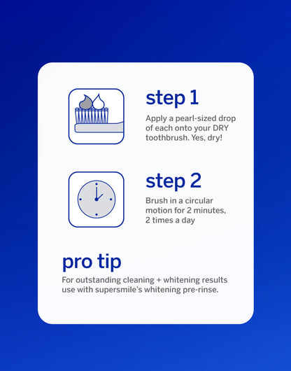 Supersmile Teeth Whitening System - Whitening Toothpaste & Accelerator | Up to 7 Shades