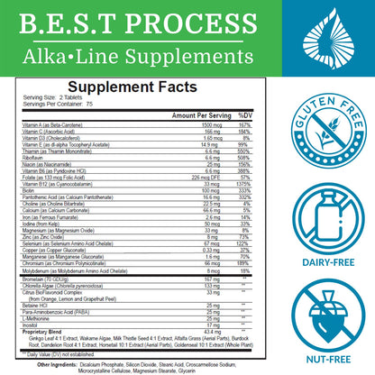 Morter HealthSystem SuperV Best Process AlkaIine – Energizing Detox Multivitamin
