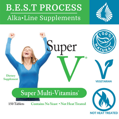 Morter HealthSystem SuperV Best Process AlkaIine – Energizing Detox Multivitamin
