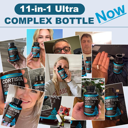 SUPRANOURISH Cortisol Manager – 11-in-1 Cortisol Reducer, 120 Capsules