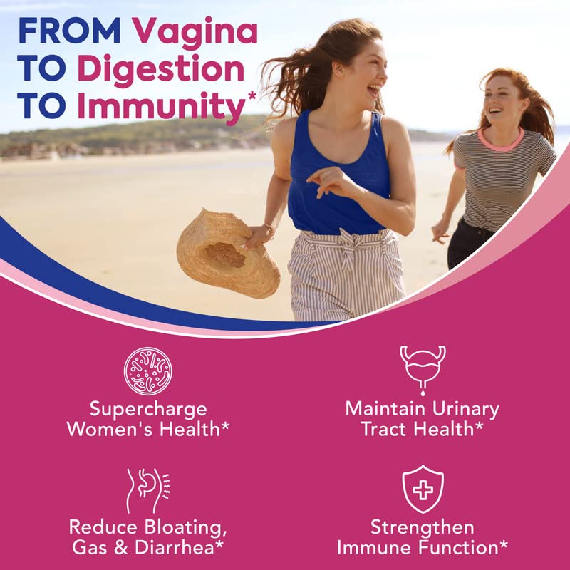 Surebounty Probiotics for Women – 120B CFU, 34 Strains, 4-in-1 (30ct)