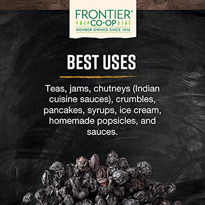 Frontier Co-op Dried Elderberries, European Whole – Non-GMO, Kosher, 16 oz x 4