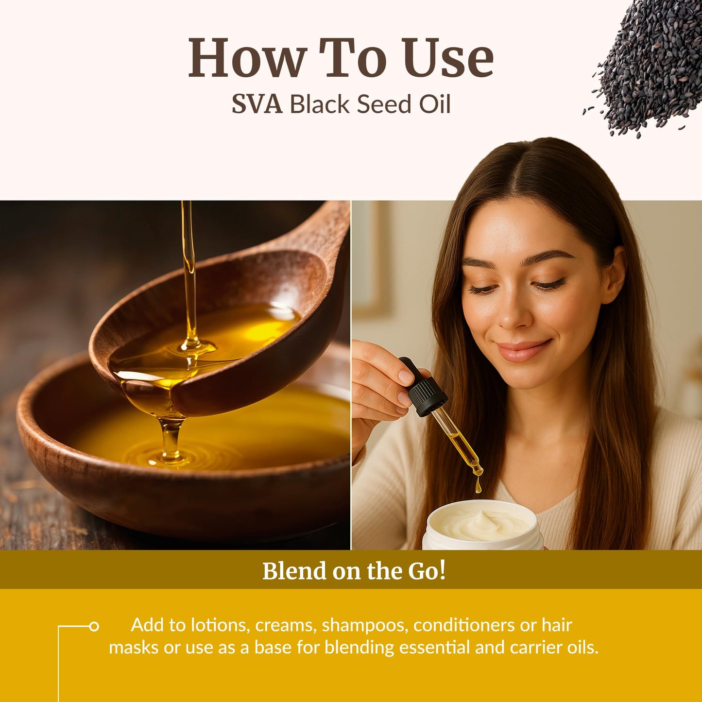 SVA Black Seed Oil Organic – 32 Fl Oz Cold-Pressed Carrier Oil