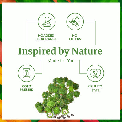 SVA Castor Seed Oi Organic Oil - 32 Fl Oz | 100% Natural Cold-Pressed Castor Oil for Face, Skin, Hair, Scalp & Body