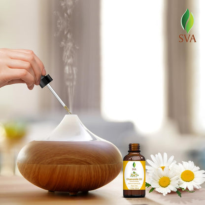 SVA Chamomile Essential Oil – 1 Fl oz | 100% Natural, Dropper