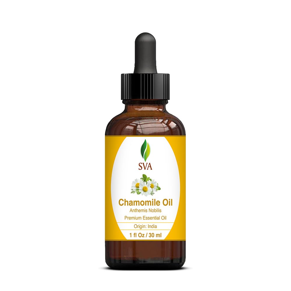 SVA Chamomile Essential Oil – 1 Fl oz | 100% Natural, Dropper