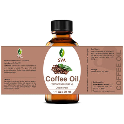 SVA Coffee Essential Oil – 1 Fl Oz – 100% Natural Coffee Oil
