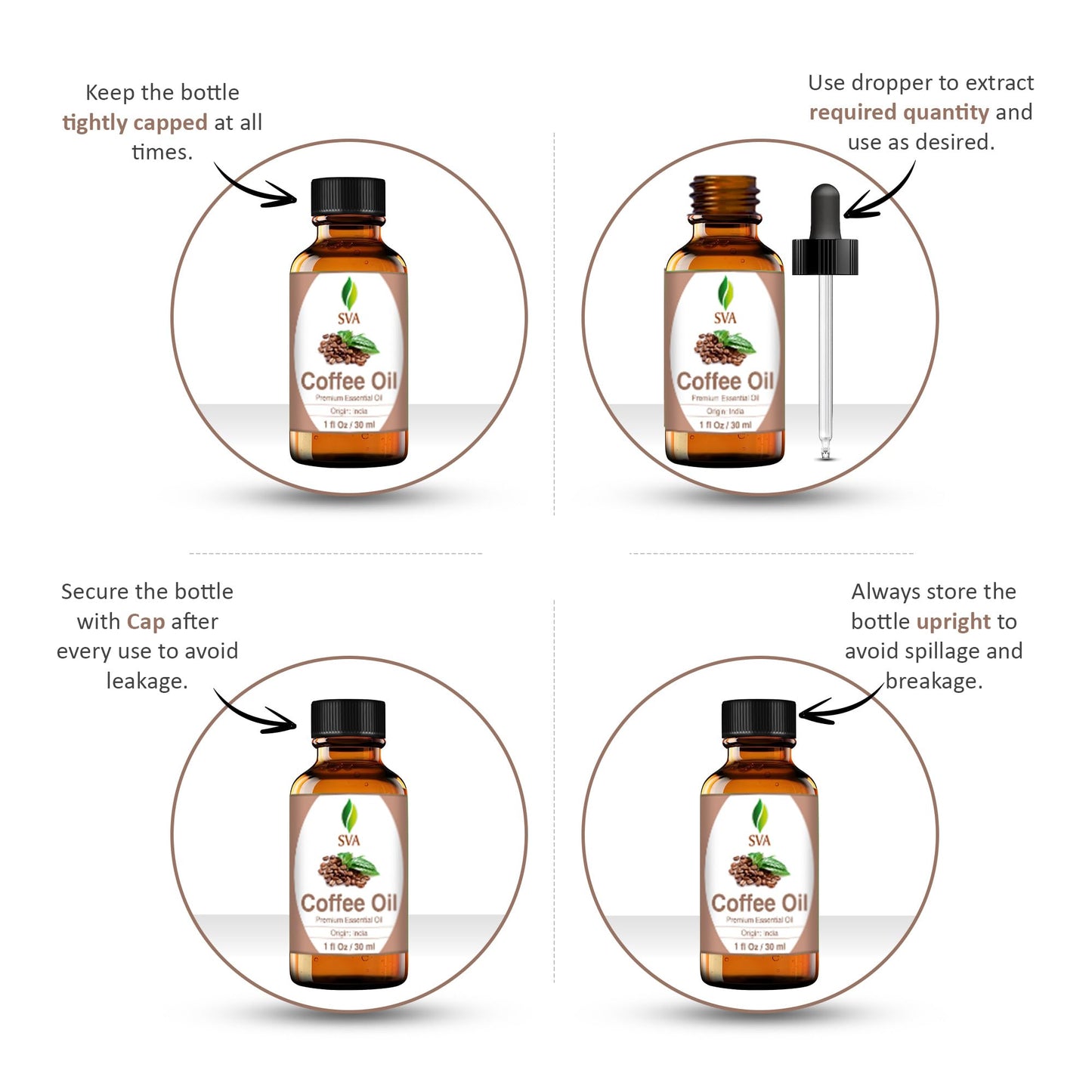 SVA Coffee Essential Oil – 1 Fl Oz – 100% Natural Coffee Oil