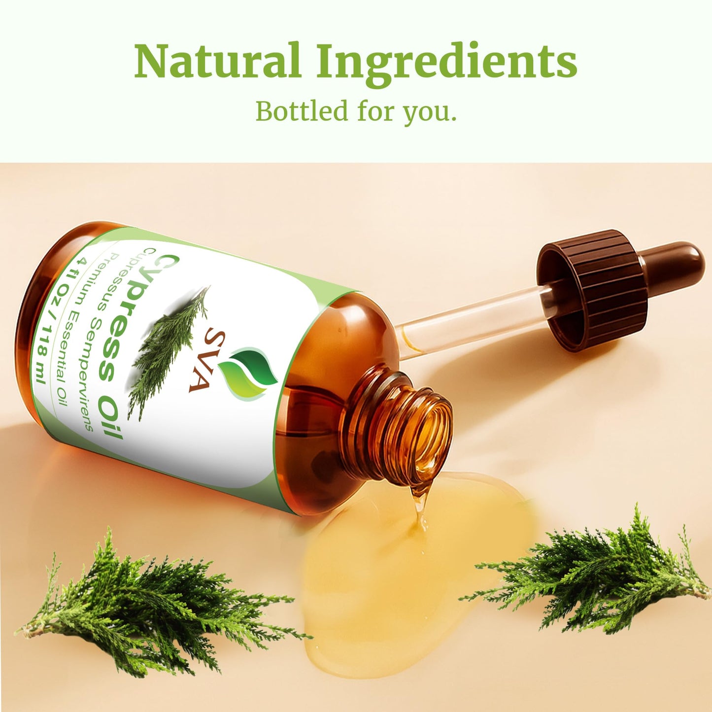SVA Cypress Essential Oil 4oz - 100% Natural Cypress Oil