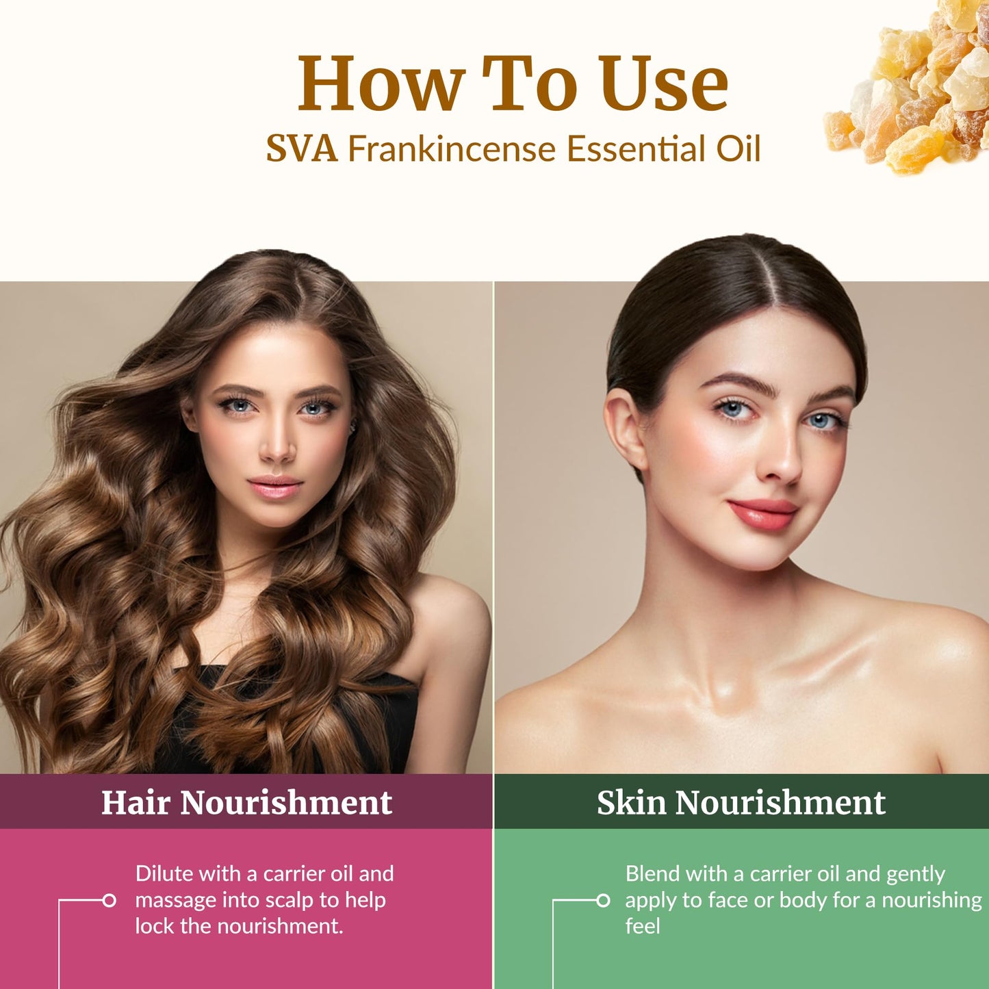 SVA Frankincense Essential Oil – 1 Fl Oz | 100% Natural Boswellia Serrata Oil with Dropper