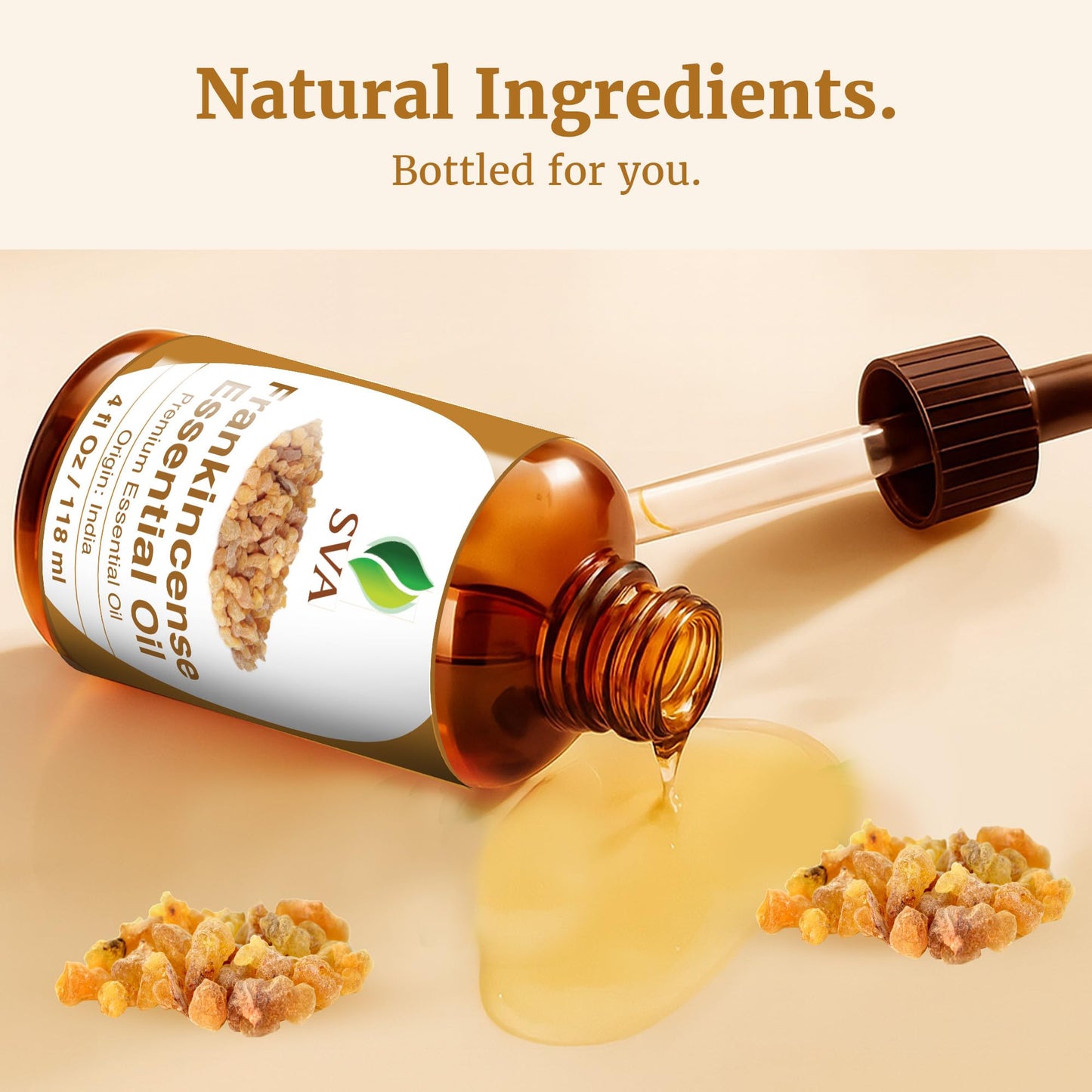 SVA Frankincense Essential Oil – 4 Fl Oz | 100% Natural Boswellia Serrata Oil