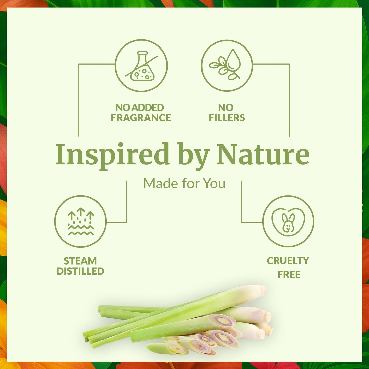 SVA Lemongrass Essential Oil 4 Oz – 100% Natural, Dropper