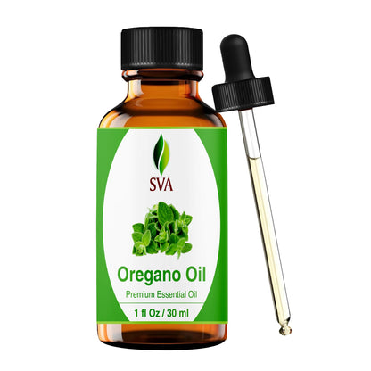 SVA Oregano Essential Oil 1 oz – 100% Natural, Diffuser & Aromatherapy