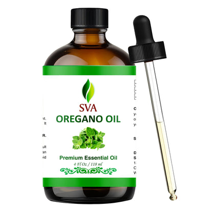 SVA Oregano Essential Oil 4 oz – 100% Natural | Diffuser, Hair & Skin Care