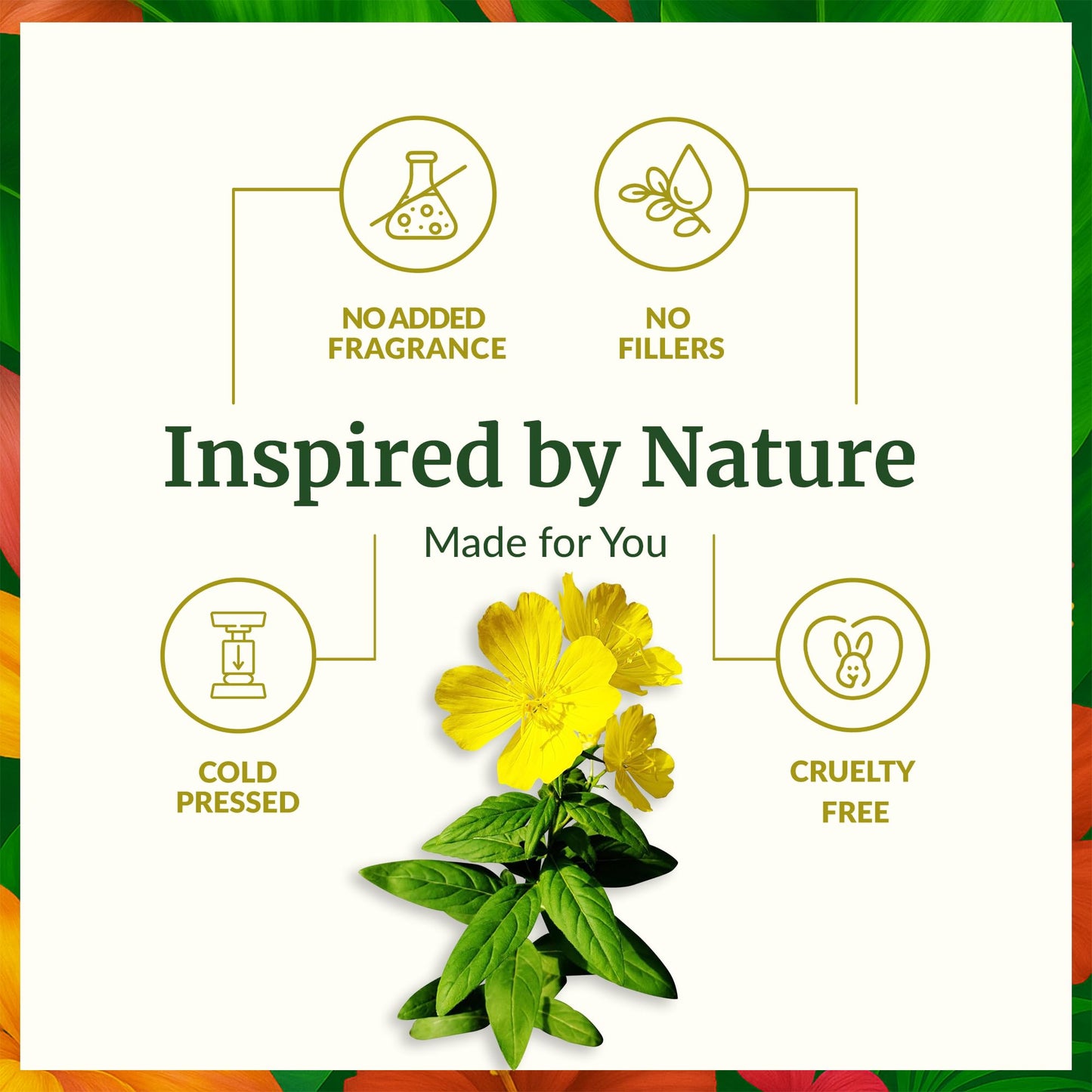SVA Evening Primrose Oil Organic – 4 Fl Oz | Cold-Pressed Carrier Oil
