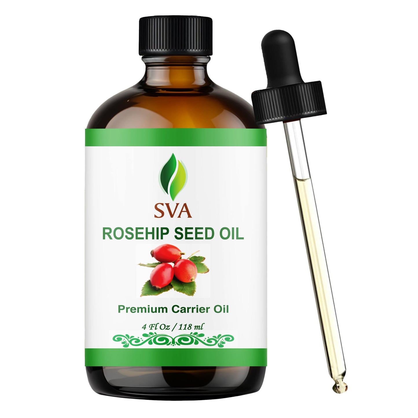 SVA Rosehip Seed Oil - 4 oz | 100% Natural & Cold-Pressed Carrier Oil