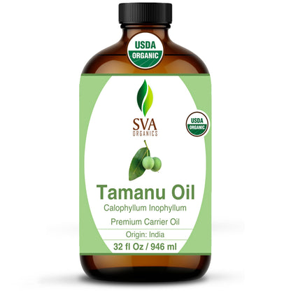 SVA Tamanu Seed Oil Organic - 32oz Cold-Pressed Carrier Oil