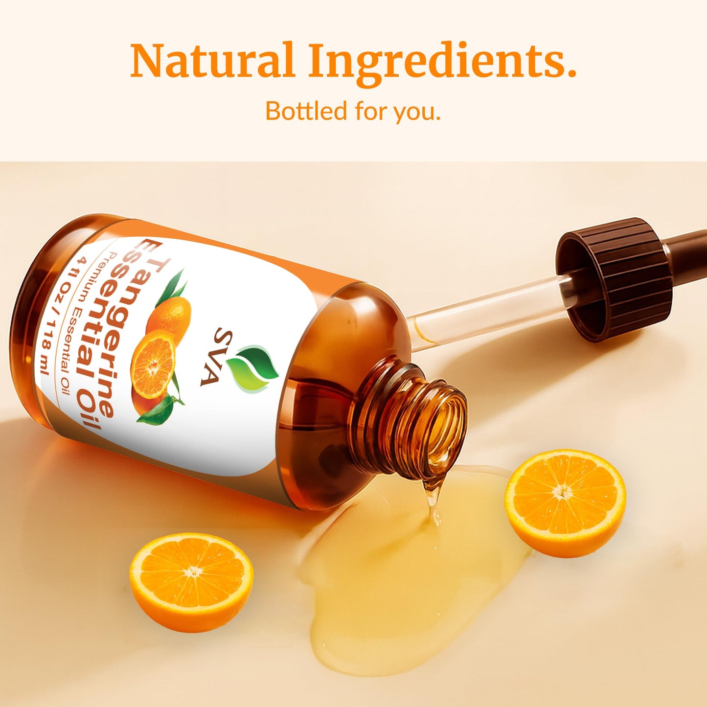 SVA Tangerine Essential Oil – 4 oz | 100% Natural, Dropper