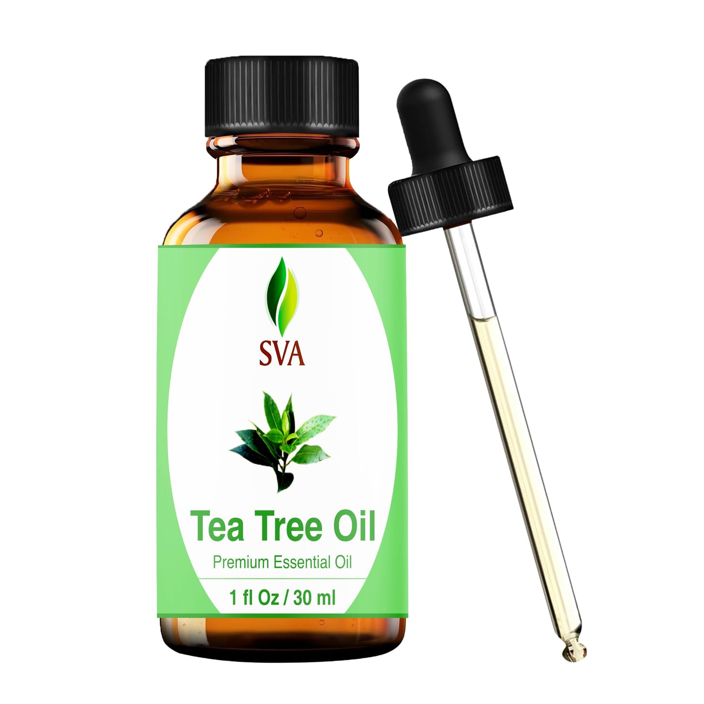 SVA Tea Tree Essential Oil 1oz – 100% Natural | Diffuser, Hair & Skin Care
