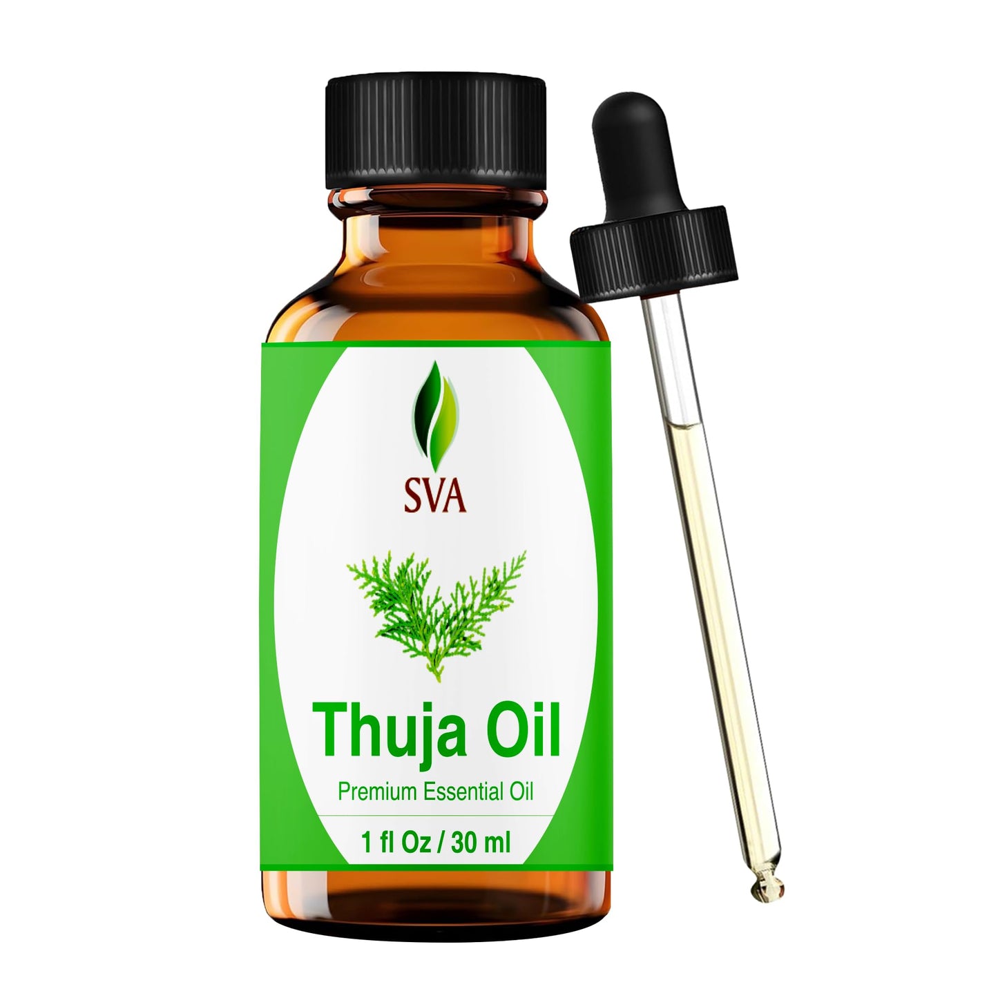 SVA Thuja Essential Oil – 1 Fl Oz (100% Natural) for Diffuser, Hair & Skin Care