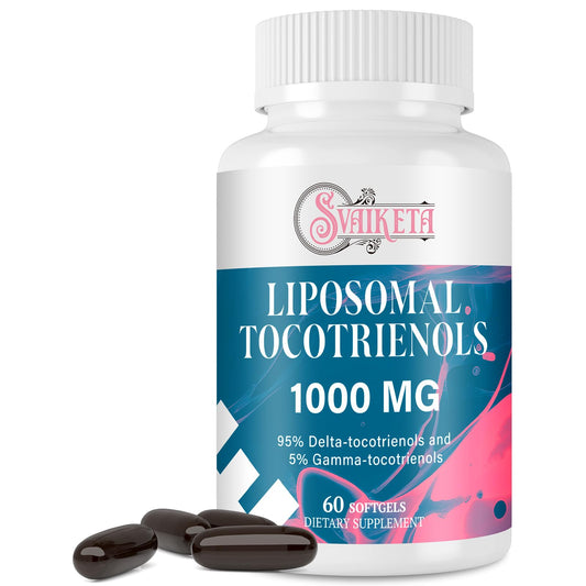 Sveikata Liposomal Tocotrienols 1000mg – High Absorption Vitamin E Tocotrienols (95% Delta-Tocotrienol, 5% Gamma-Tocotrienol) – 60 Softgels BritishVita | Premium UK Vitamins & Wellness Supplements