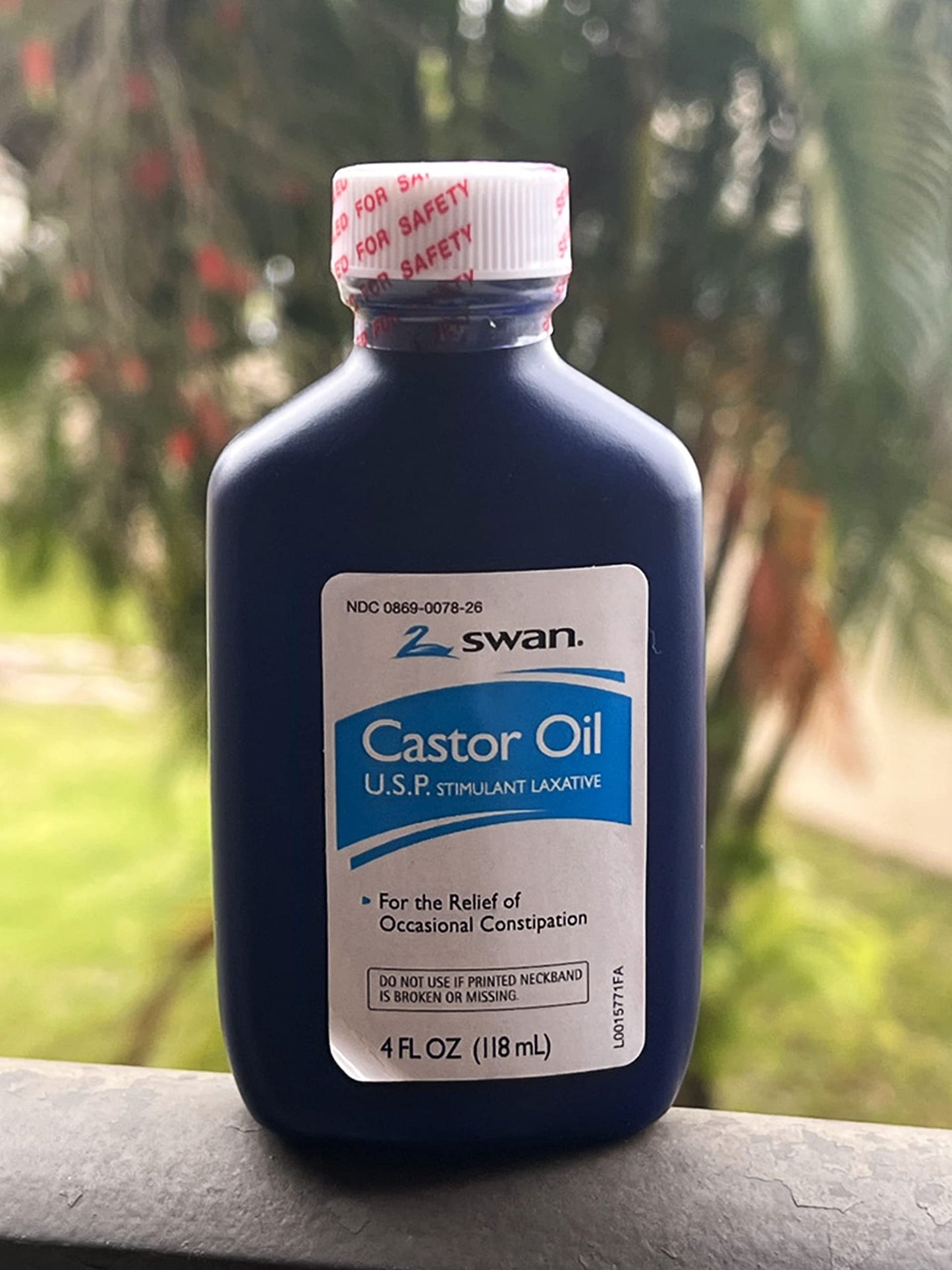 SWAN Castor Oil USP 100% Stimulant Laxative 4 Fl Oz — Relief for Occasional Constipation