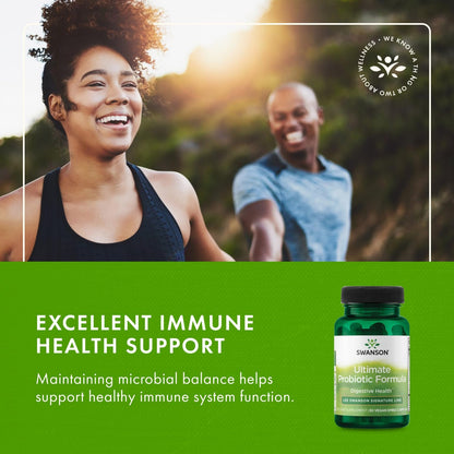 Swanson Ultimate Probiotic Formula 66B CFU – Digestive & Immune Support (4 Pack)