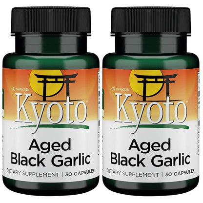 Swanson Aged Black Garlic 650 mg 30 Caps – 2 Pack