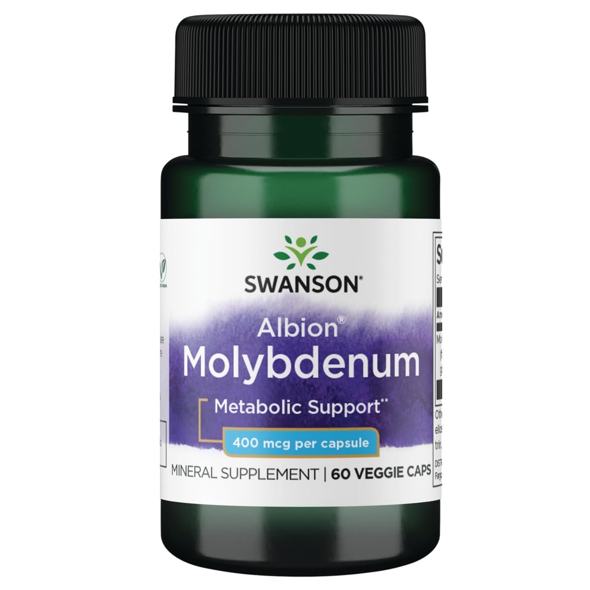 Swanson Albion Chelated Molybdenum 400 mcg | 60 Veg Capsules