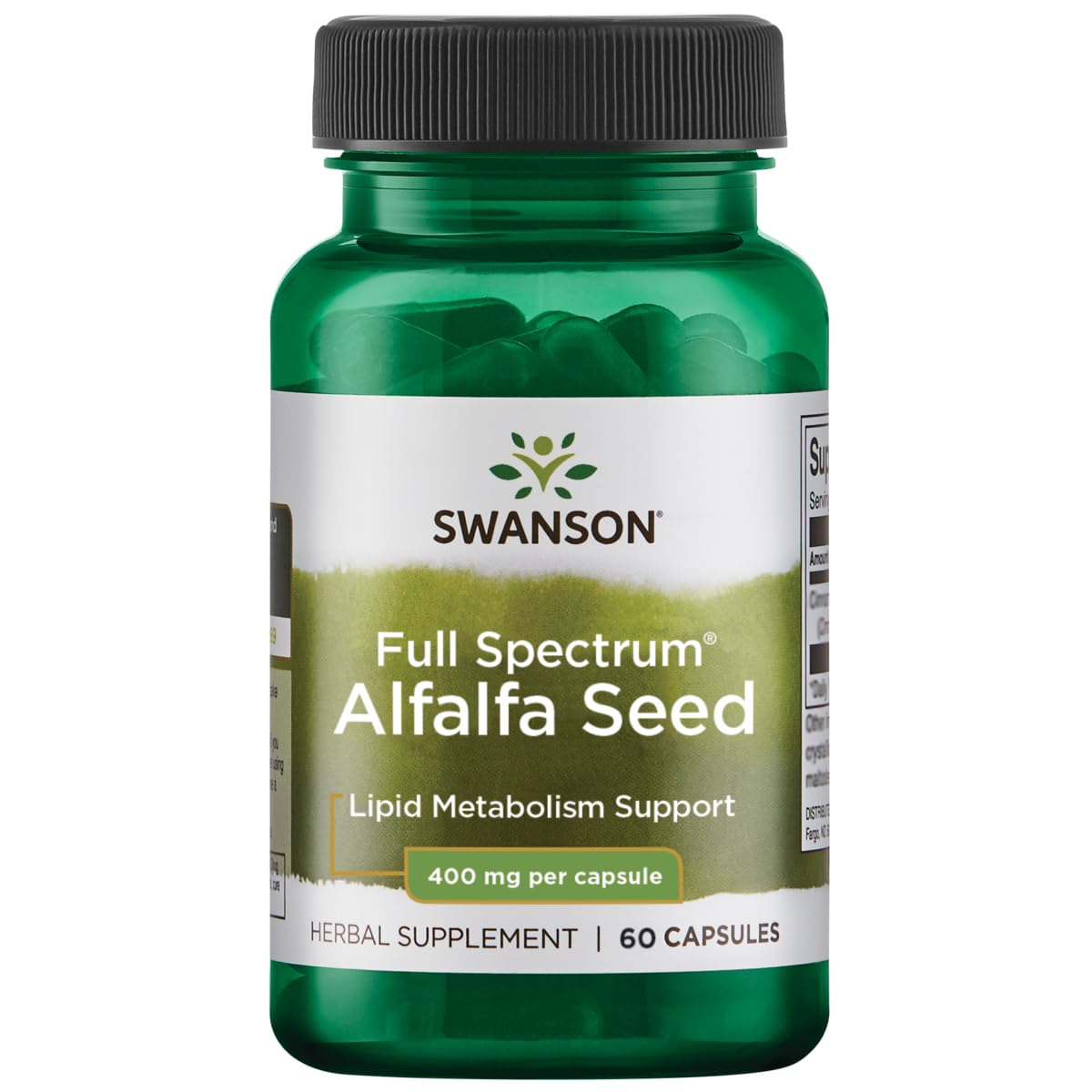Swanson Full Spectrum Alfalfa Seed 400 mg – 60 Capsules