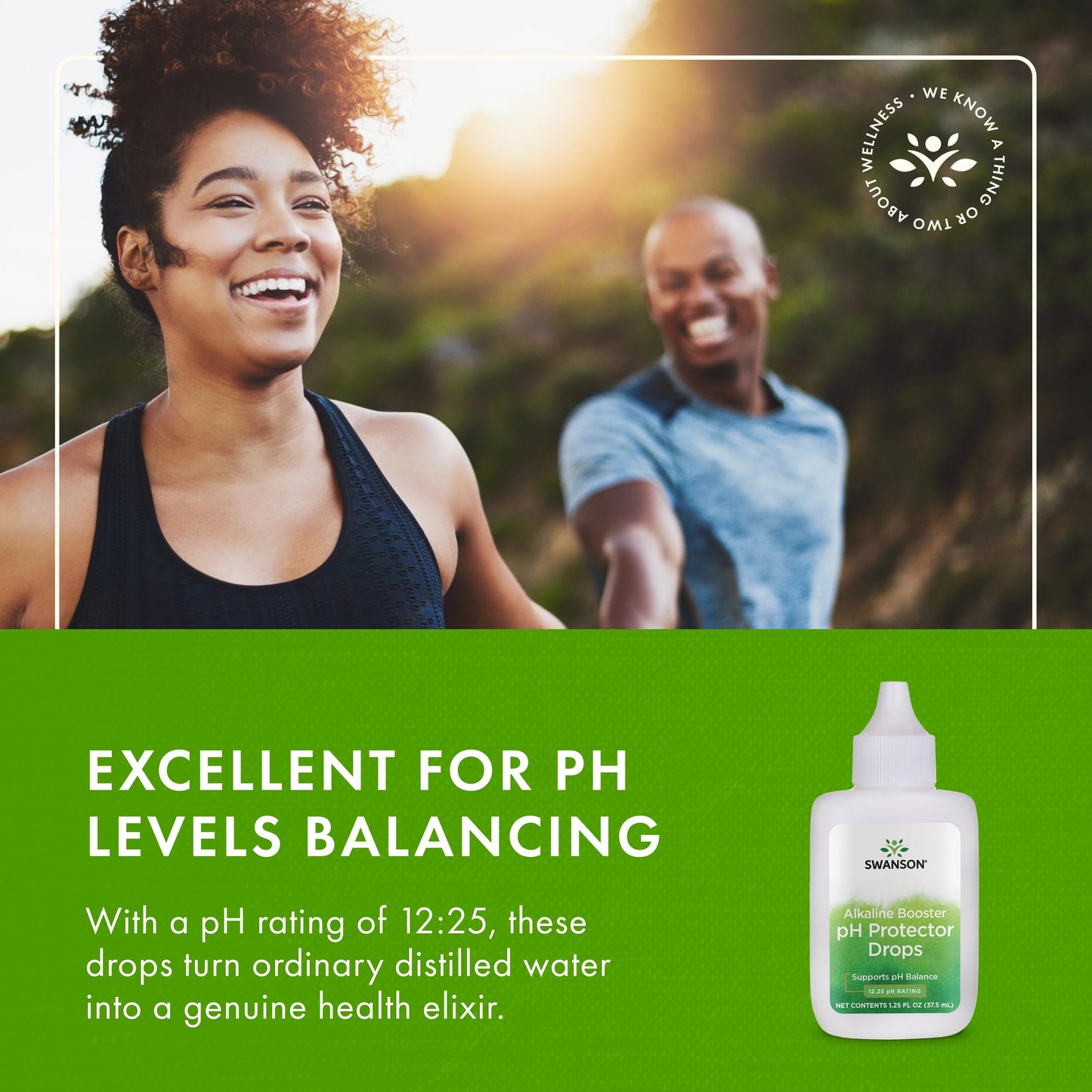 Swanson Alkaline Booster - pH Protector Drops with 12.25 pH Rating - Make Your Own Alkaline Water - Add to Distilled Water to Help Maintain pH Balance (1.25 Fl Oz)
