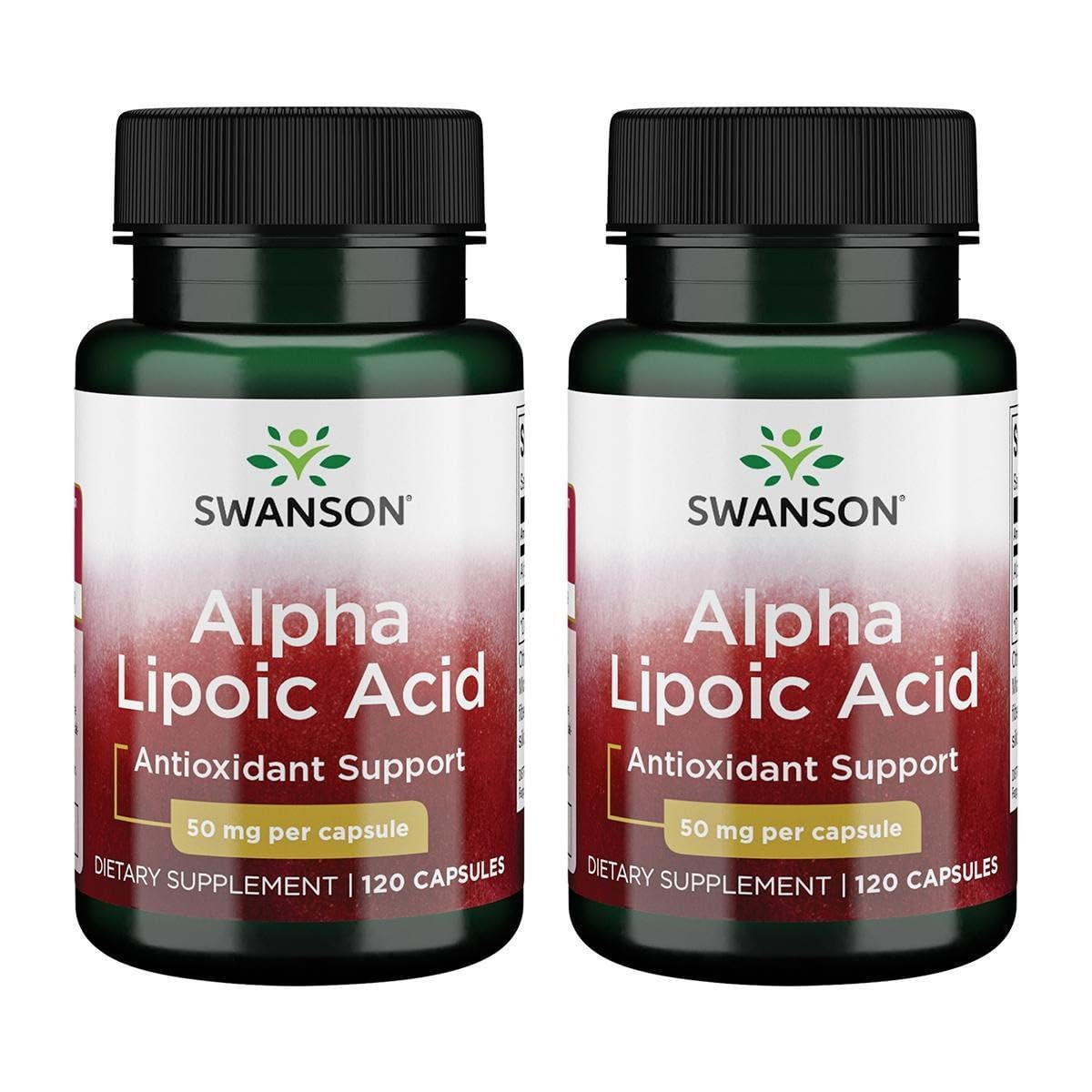 Swanson Alpha Lipoic Acid 50 mg | 120 Capsules (2 Pack)