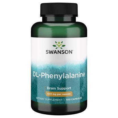 Swanson Amino Acid DL-Phenylalanine 500 mg - 100 Capsules