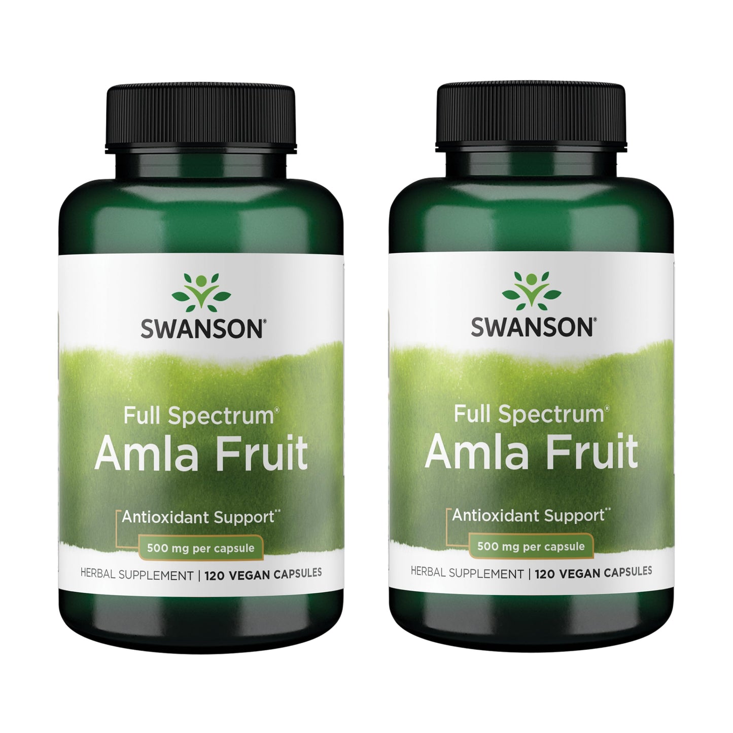 Swanson Full Spectrum Amla Fruit (Indian Gooseberry) – 2 Pack, 120 Capsules (500 mg)