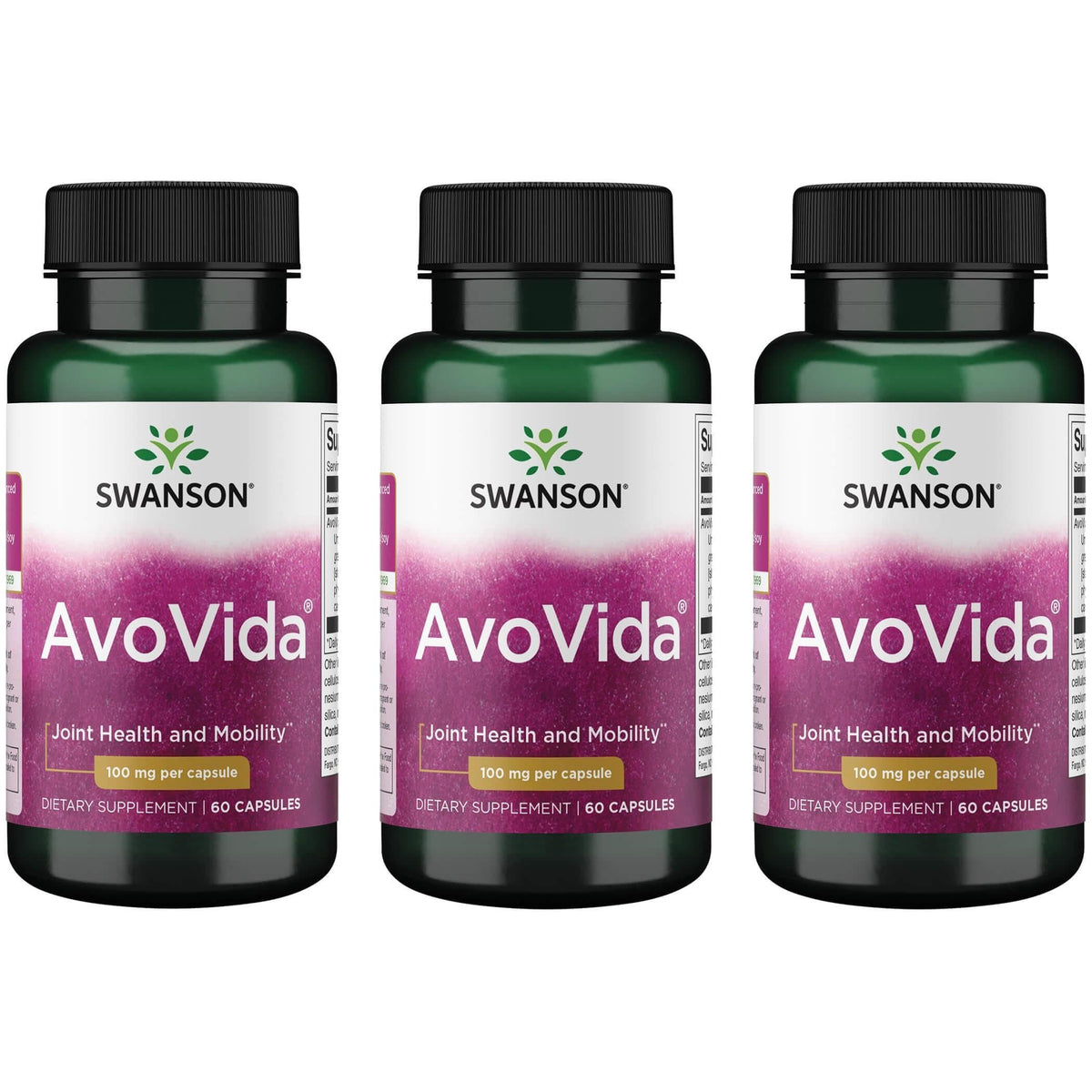 Swanson Avovida 100 Milligrams 60 Capsules (3 Pack) BritishVita | Premium UK Vitamins & Wellness Supplements