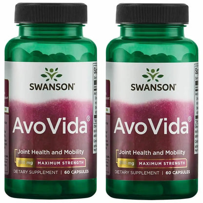 Swanson AvoVida 2-Pack - Avocado & Soybean Unsaponifiables for Joint Health BritishVita | Premium UK Vitamins & Wellness Supplements