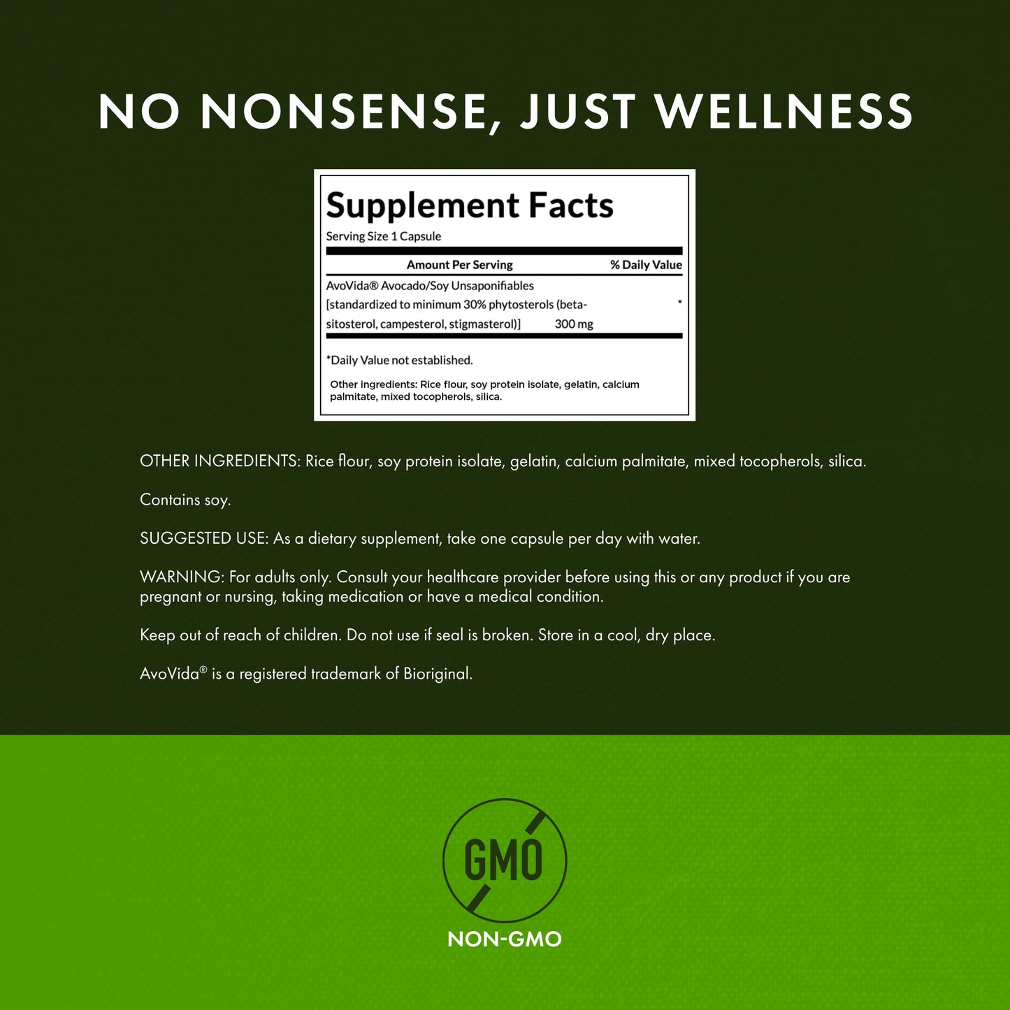Swanson AvoVida - Avocado & Soybean Unsaponifiables for Joint Health & Mobility | 60 Caps