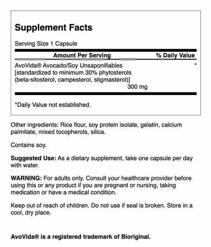 Swanson AvoVida 2-Pack - Avocado & Soybean Unsaponifiables for Joint Health BritishVita | Premium UK Vitamins & Wellness Supplements