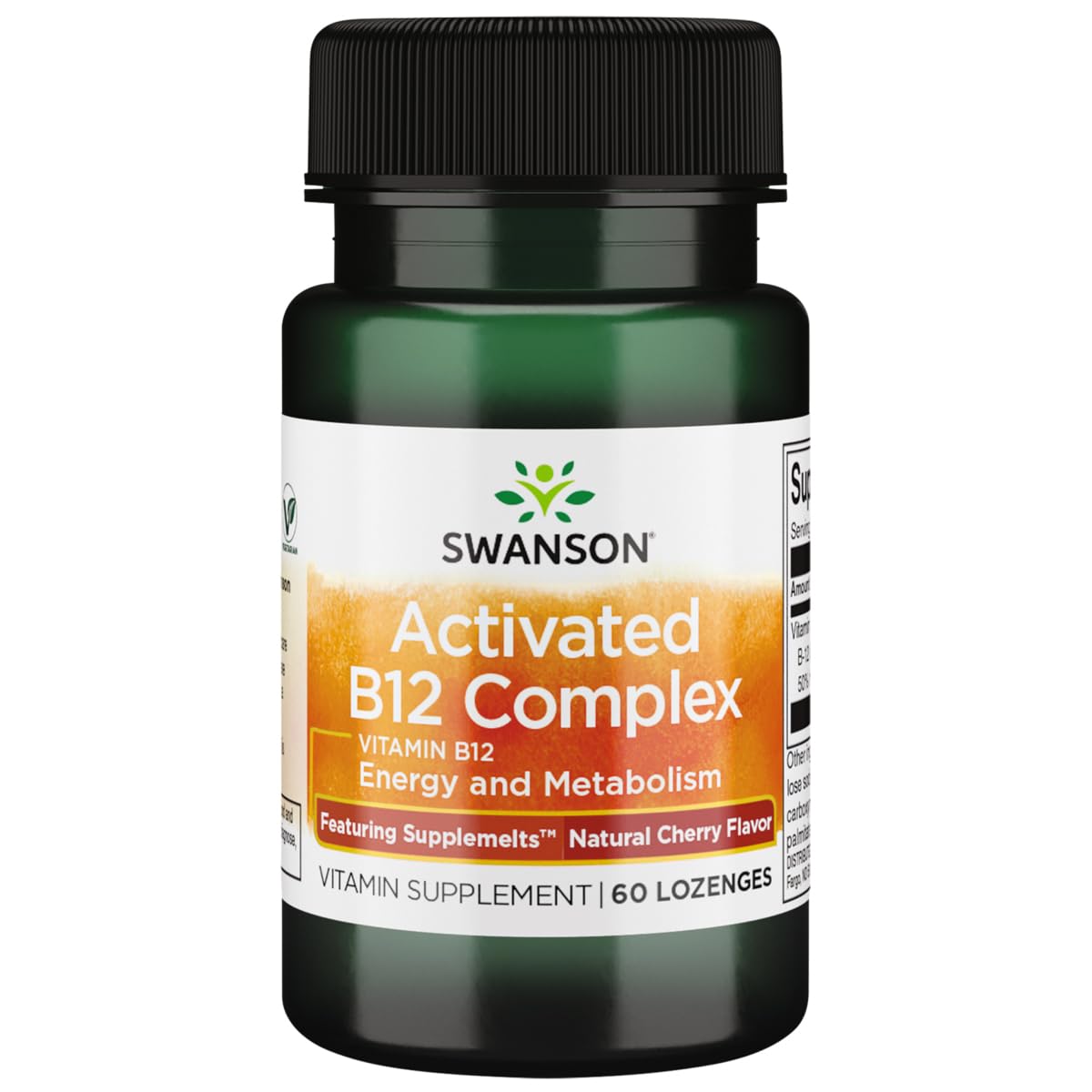 Swanson Supplemelts Sublingual Activated Vitamin B-12 60 Tabs