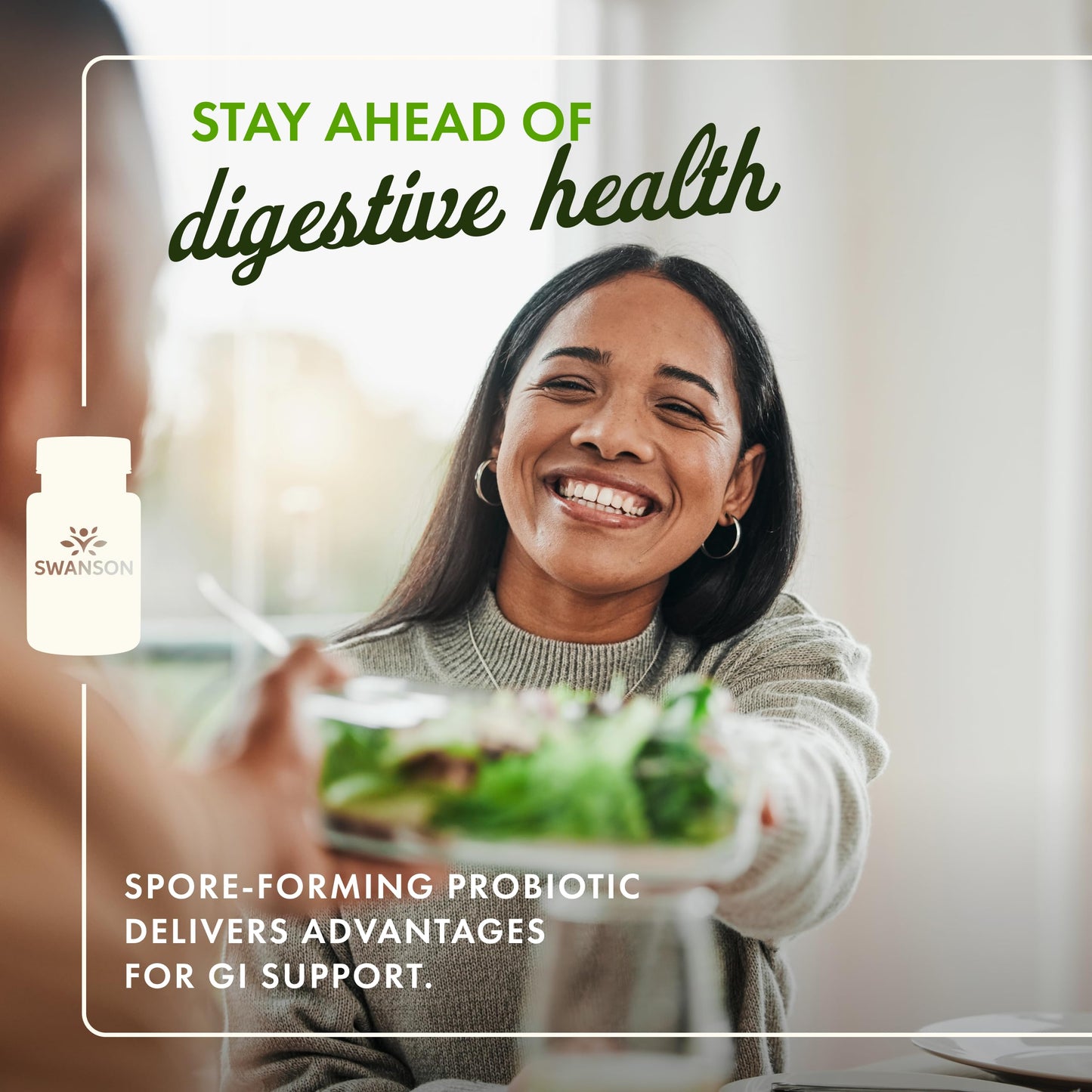 Swanson Bacillus Coagulans Probiotic - 6B CFU, 60 Veggie Capsules | Digestive Health